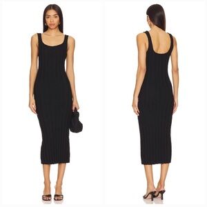 FP (Free People) Beach black midi dress